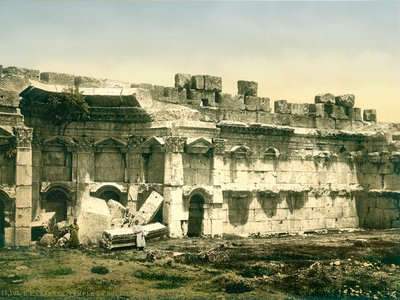 Part of the enclosure of the Temple of Jupiter, Baalbek by Swiss Photographer
